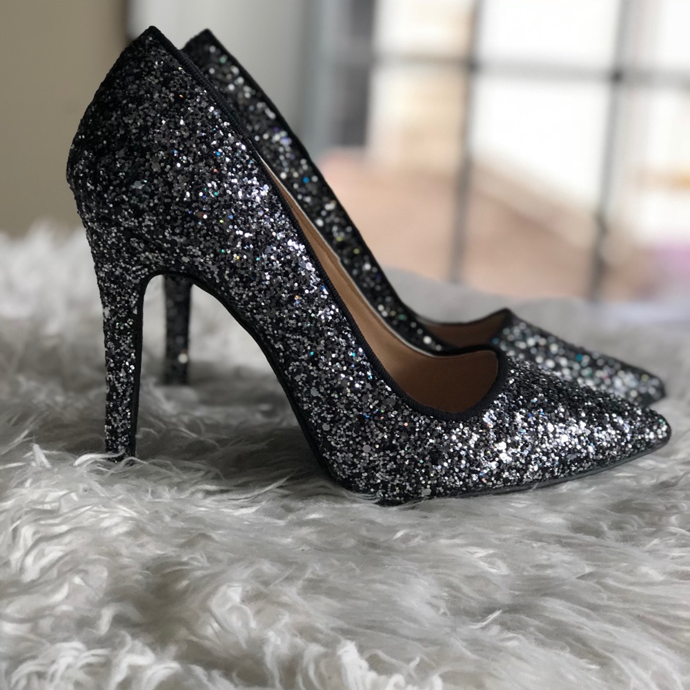 Glitter Stiletto Pumps